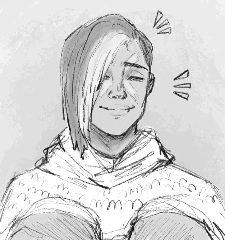 Sketch bust grey scale-$25 🌸